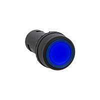 Кнопка SW2C-10D с подсветкой синяя NO 24В PROxima | код  sw2c-md-b-24 | EKF